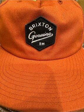 Brixton Genuine Orange Patch Baseball Cap